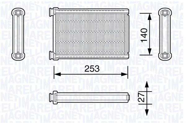 MAGNETI MARELLI šilumokaitis, salono šildymas 350218331000